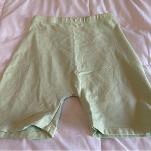 John galt green biker shorts